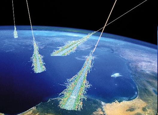 NASA cosmic rays in atmosphere