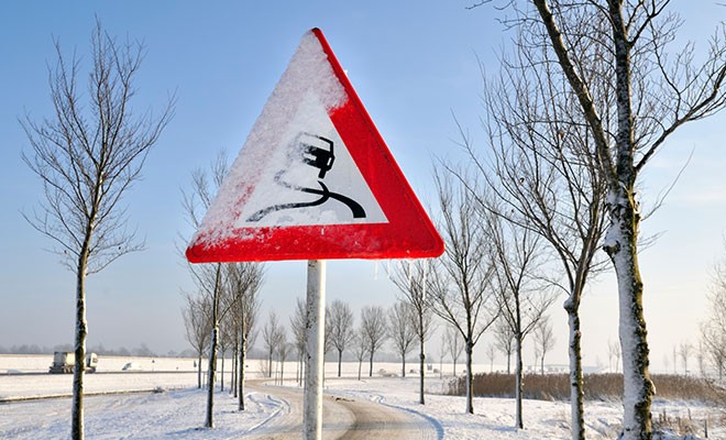 Slippery-Road-Sign